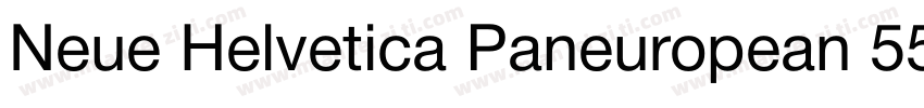 Neue Helvetica Paneuropean 55 Roman字体转换